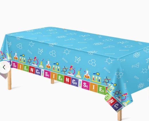 Science Party table cloth