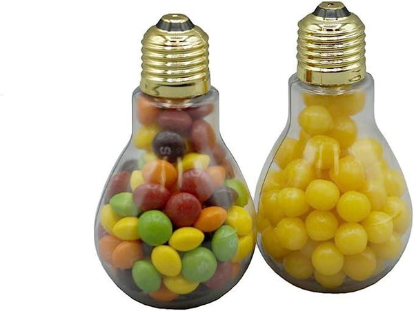 Clear Plastic Fillable Light Bulbs