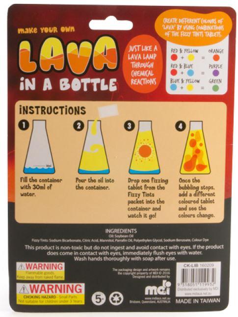 Lava in a bottle
