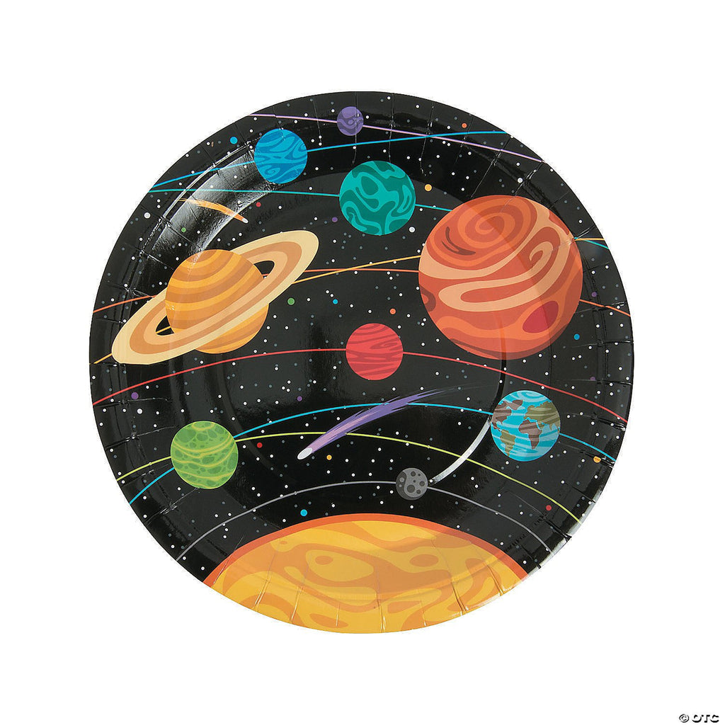 Space party dinner plates