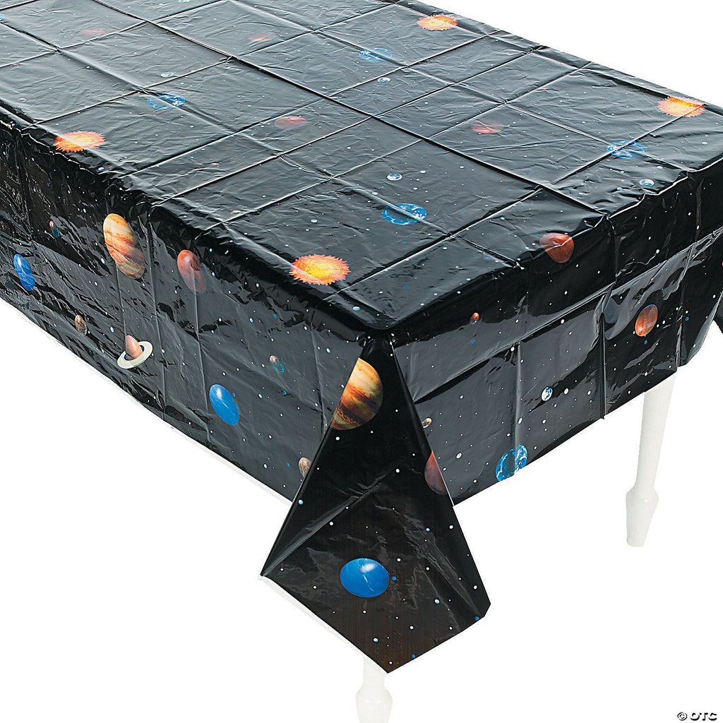 Space party table cloth
