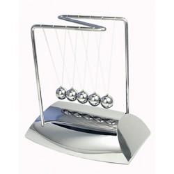 Newton's cradle with silver base