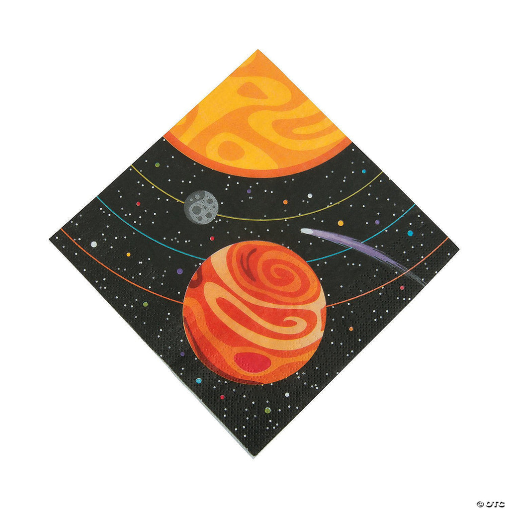 Space party luncheon napkins